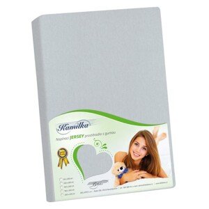 Bellatex Jersey prostěradlo středně šedá