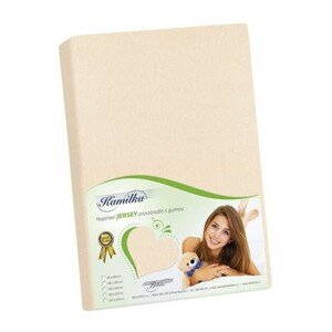 Bellatex Jersey prostěradlo smetanová