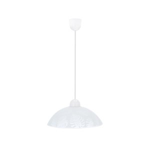 Závěsná lampa Alcara 1x60W E27 stínidlo bílé se vzorem